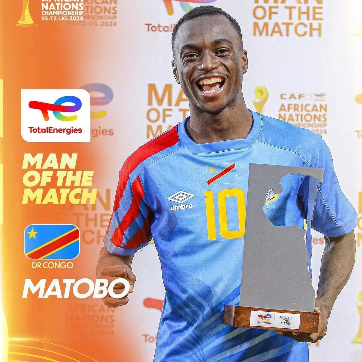 CHAN 2024 : Ibrahim Matobo homme du match lors de RDC - Zambie ...